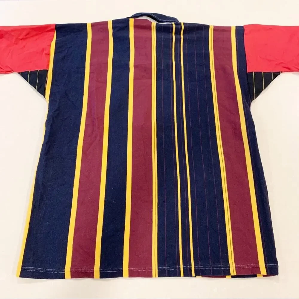 Vintage Canterbury New Zealand Striped Rugby Shirt Medium - Picture 3 of 7
